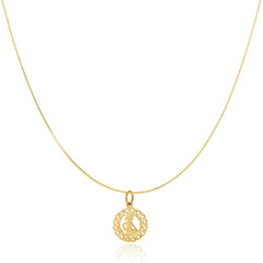 The Zodiac Necklace - Gemini on a white background. 