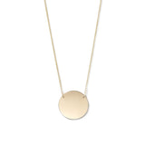 A Geometric Circle Necklace on a white background. 