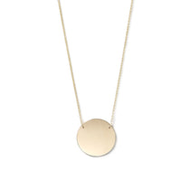A Geometric Circle Necklace on a white background. 
