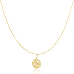 The Zodiac Necklace - Leo on a white background.
