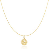 The Zodiac Necklace - Leo on a white background.