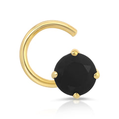 Alli Webb Onyx Comfort Stud on a white background. 