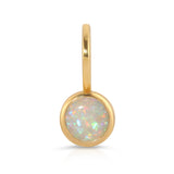 An Opal Dangle Charm on a white background. 