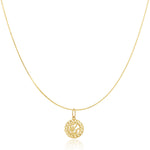 The Zodiac Necklace - Scorpio on a white background.