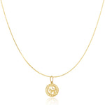 The Zodiac Necklace - Taurus on a white background.