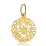 The Zodiac Pendant in Cancer on a white background.