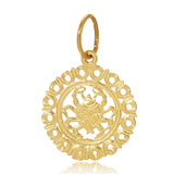 The Zodiac Pendant in Cancer on a white background.
