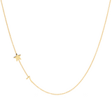 Custom Gold Necklace - 2 Letters