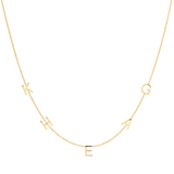 Custom Gold Necklace - 5 Letters