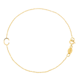 Custom Gold Bracelet - 1 Letter