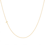Custom Mixed Gold Necklace - 1 Letter