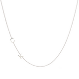 Custom Gold Necklace - 2 Letters