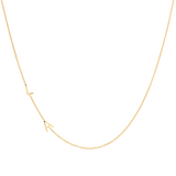 Custom Gold Necklace - 2 Letters