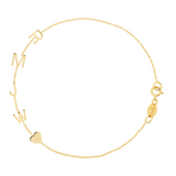 Custom Gold Bracelet - 5 Letters