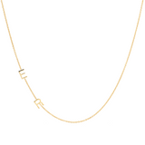 Custom Gold Necklace - 2 Letters