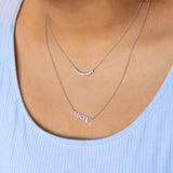 Diamond Arc Layering Necklace