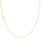 14K GOLD ASYMMETRICAL NUMBER NECKLACE - 7