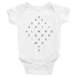 Letter Diamond Onesie - T