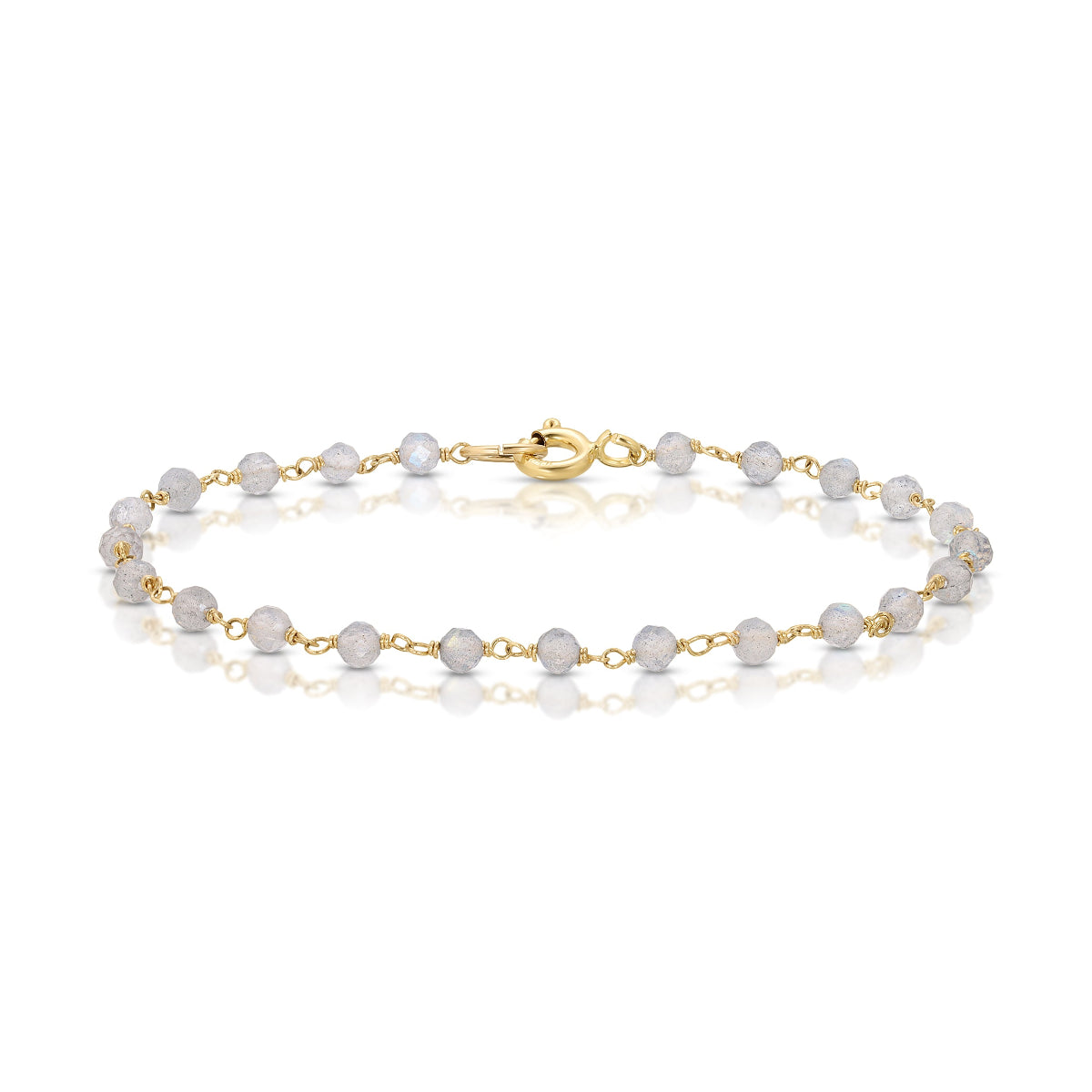 The Sage Bouquet Bracelet on a white background. 