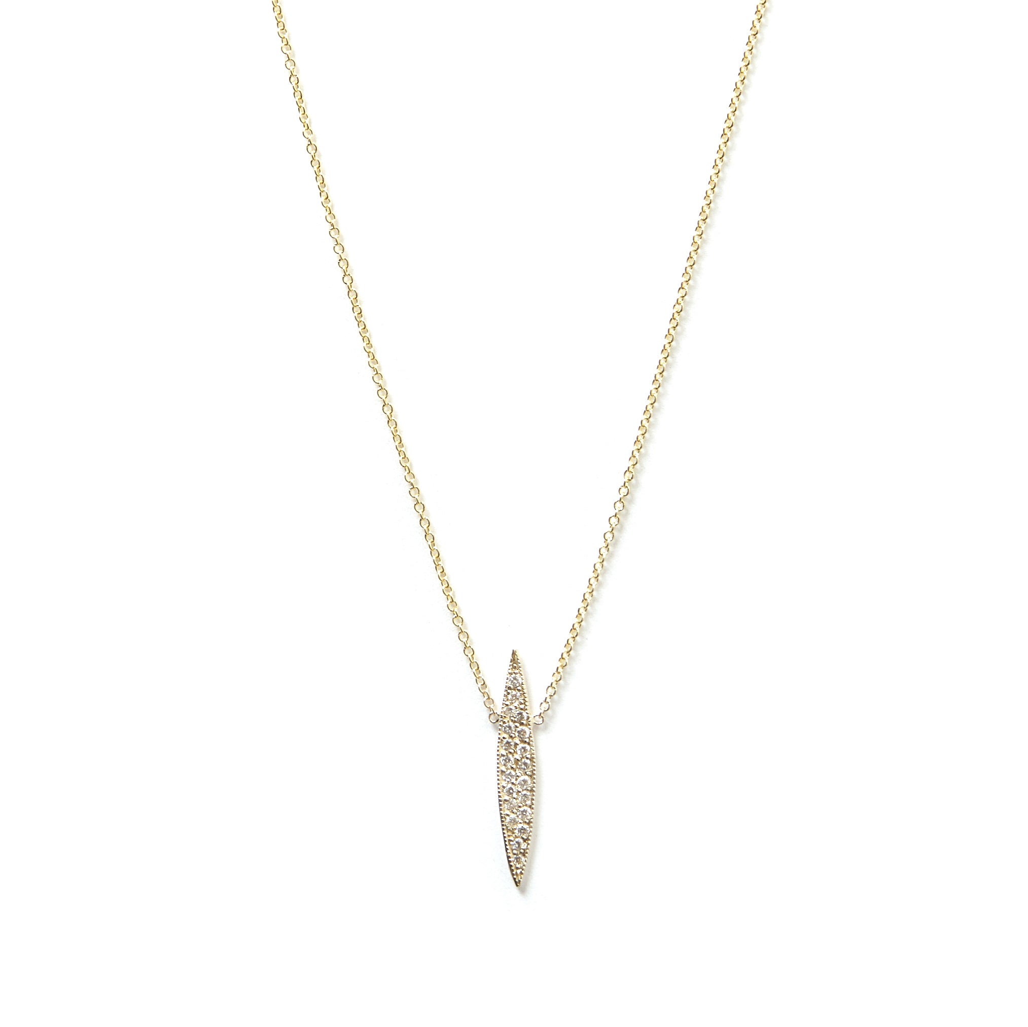 Reese Witherspoon - Pavé Long Horizon Necklace – Maya Brenner