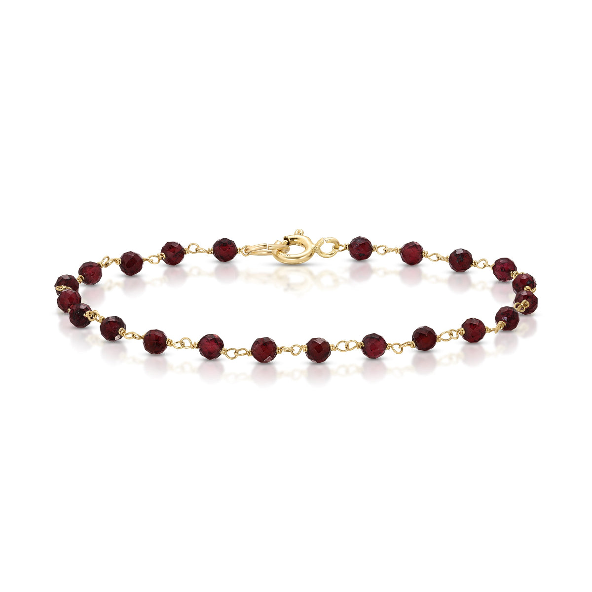 The Rose Bouquet Bracelet on a white background. 