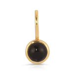 An Onyx Dangle Charm on a white background. 