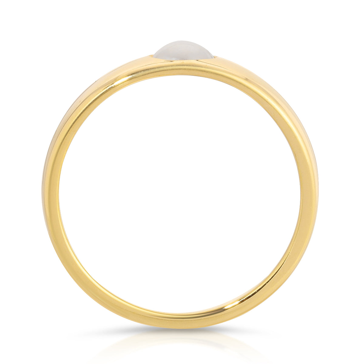 A Perla Pinky Ring on a white background. 