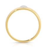 A Perla Pinky Ring on a white background. 