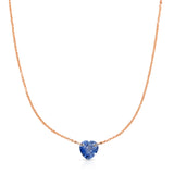 The Sweetheart Necklace - Blue Sapphire