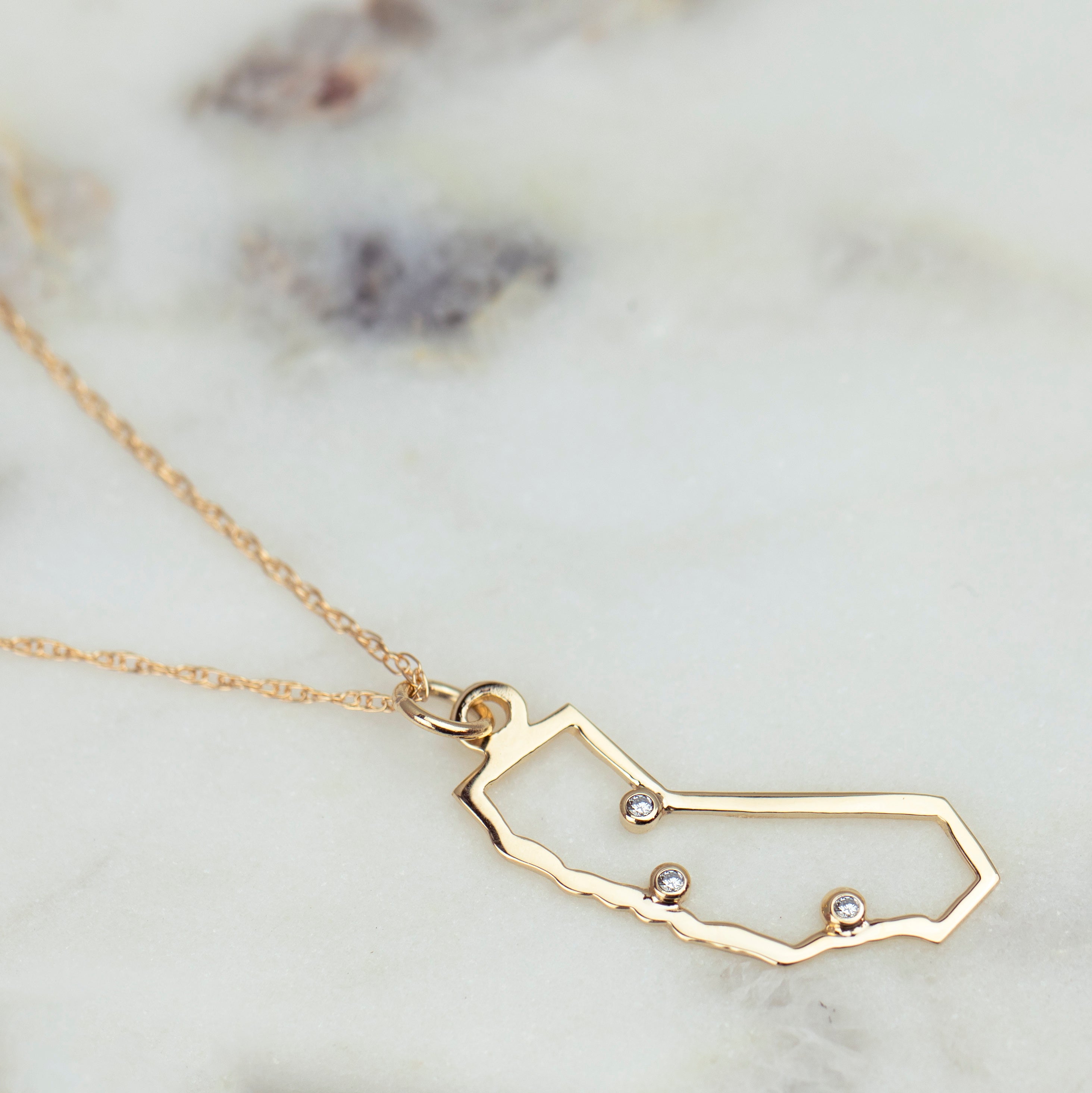 I LOVE CALIFORNIA NECKLACE | GOLD | THERAPY STORES – Therapy Stores