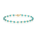 The Bluebell Bouquet Bracelet on a white background. 