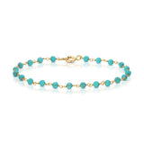 The Bluebell Bouquet Bracelet on a white background. 