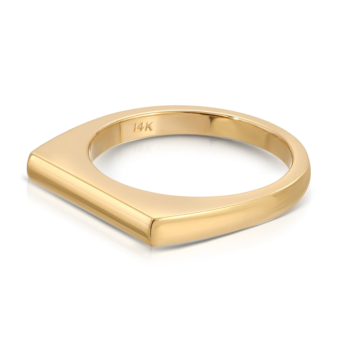 A Geo Stacking Ring | Square on a white background. 