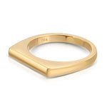 A Geo Stacking Ring | Square on a white background. 